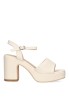 Sandalia de vestir beige de mujer ETIKA 30016 con tacón alto
