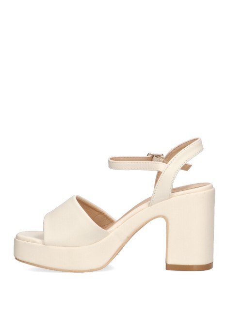 Sandalia de vestir beige de mujer ETIKA 30016 con tacón alto