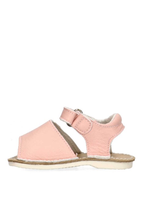 Sandalia de niña LUNA KIDS a2951 rosa piel suela plana