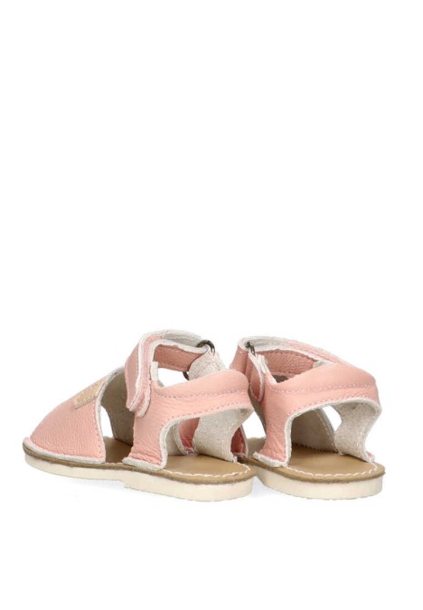 Sandalia de niña LUNA KIDS a2951 rosa piel suela plana
