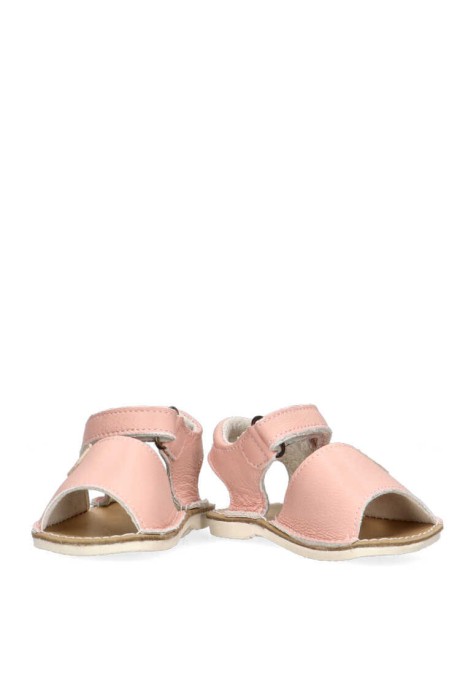 Sandalia de niña LUNA KIDS a2951 rosa piel suela plana