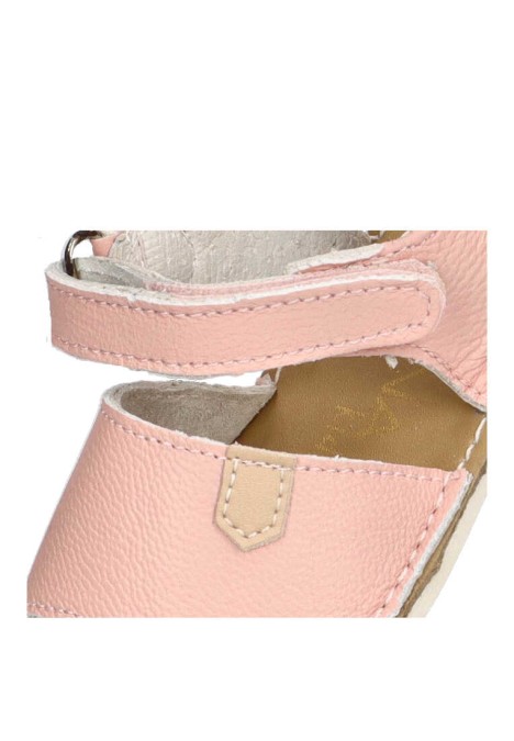 Sandalia de niña LUNA KIDS a2951 rosa piel suela plana