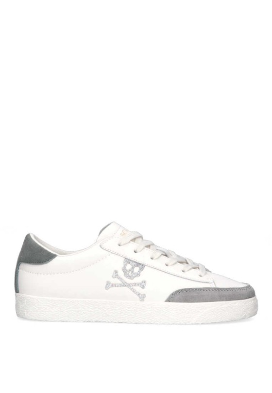 Deportivo de mujer SCALPERS new gala gris piel suela plana
