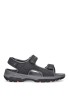 Sandalia de hombre SKECHERS 204105 negro sintetico suela plana