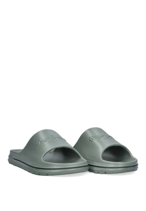 Chanclas sandalias playa de hombre PEPE JEANS pms70159 kakhi goma suela plana