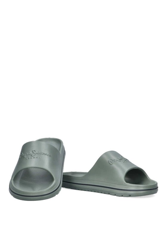 Chanclas sandalias playa de hombre PEPE JEANS pms70159 kakhi goma suela plana