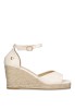 Sandalia con cuña alta de mujer ETIKA 20025 en beige