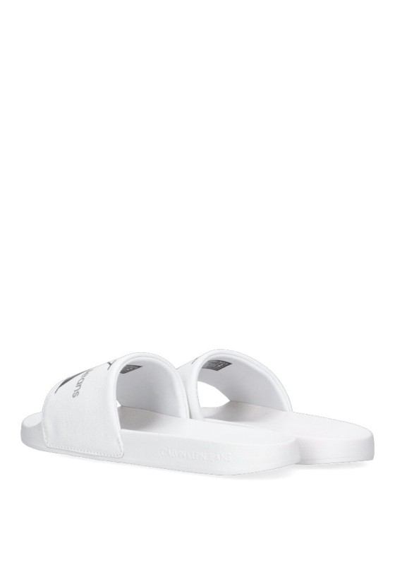 Chanclas sandalias playa de hombre CALVIN KLEIN ym0ym00061 blanco goma suela plana