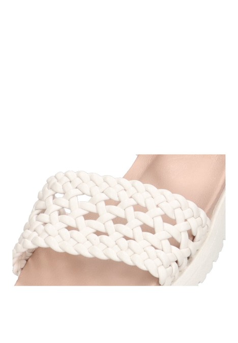 Sandalia de niña LUNA KIDS c655 blanco sintetico suela plana