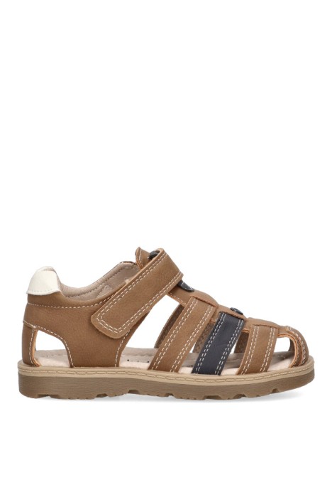 Sandalia de niño LUNA KIDS c541 cuero sintetico suela plana