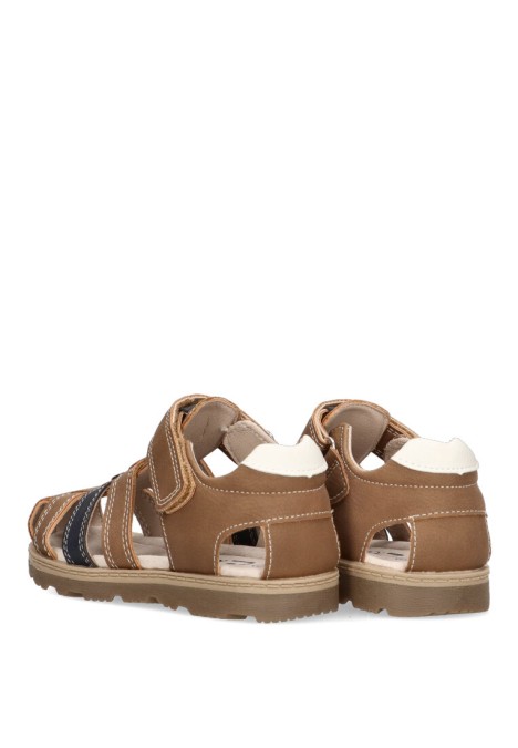 Sandalia de niño LUNA KIDS c541 cuero sintetico suela plana