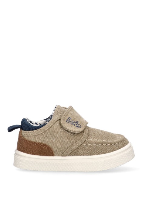 Nautico kiova mocasin de niño LOIS 46226 beige textil  suela plana