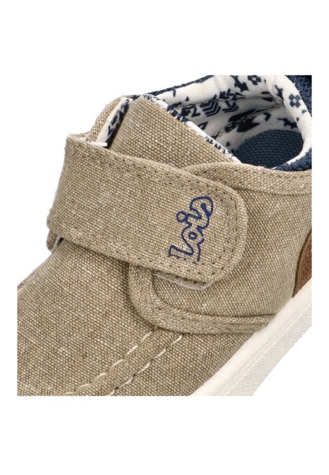 Nautico kiova mocasin de niño LOIS 46226 beige textil  suela plana