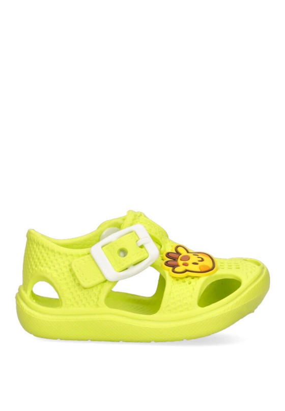 Chanclas sandalias playa de niño JOMIX ss9446 verde goma suela plana