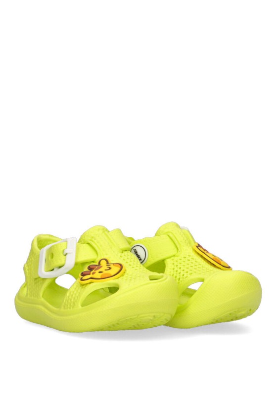 Chanclas sandalias playa de niño JOMIX ss9446 verde goma suela plana