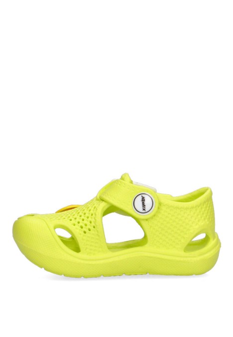Chanclas sandalias playa de niño JOMIX ss9446 verde goma suela plana