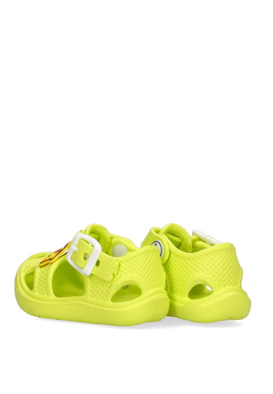 Chanclas sandalias playa de niño JOMIX ss9446 verde goma suela plana