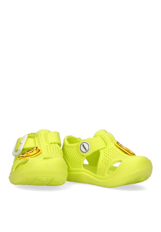 Chanclas sandalias playa de niño JOMIX ss9446 verde goma suela plana