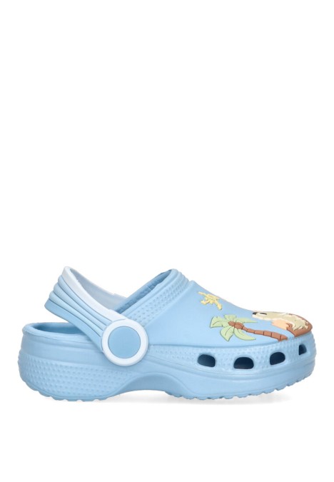 Chanclas sandalias playa de niño JOMIX ss9398 azul goma suela plana