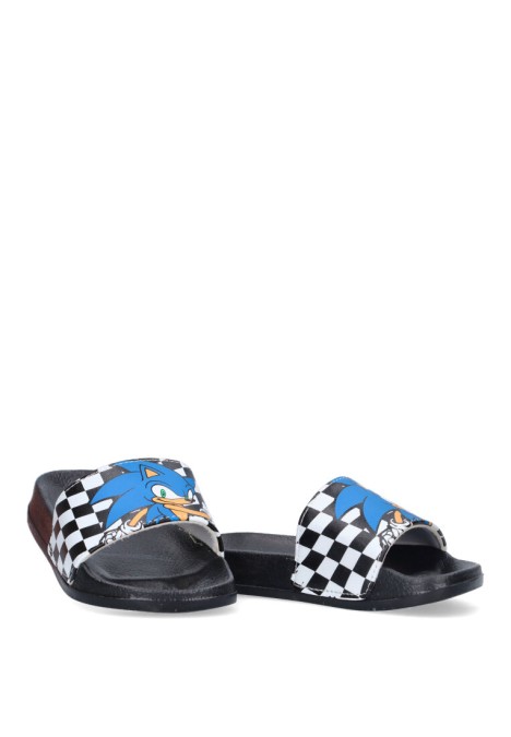 Chanclas sandalias playa de niño LEOMIL sc000130 negro goma suela plana
