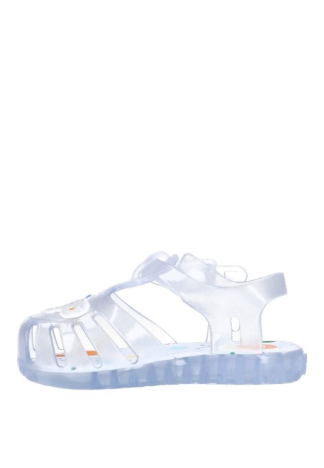 Chanclas sandalias playa de niña GIOSEPPO luciara transparente goma suela plana