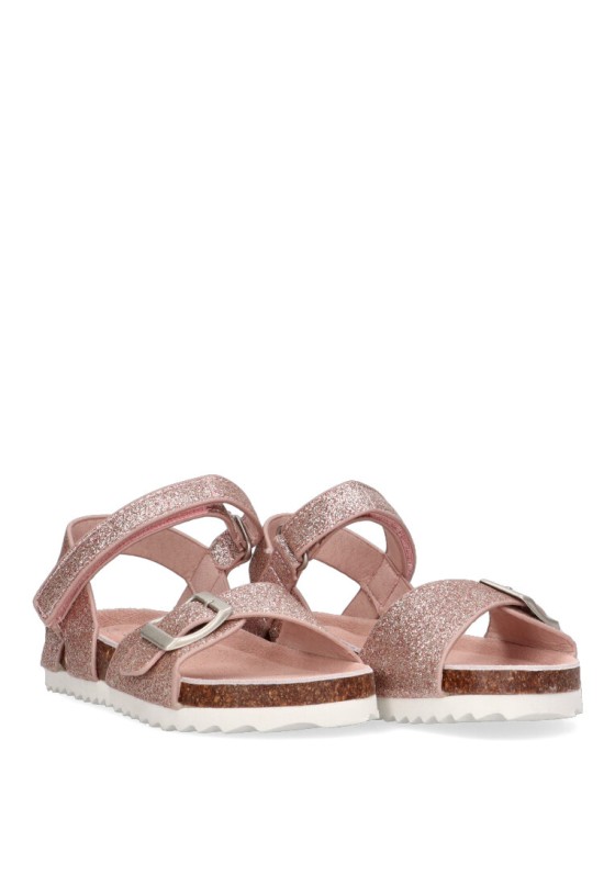 Sandalia de niña ETIKA 13712 rosa sintetico suela plana