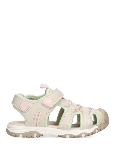 Sandalia de niña XTI KIDS 150674 beige sintetico suela plana