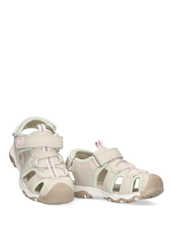 Sandalia de niña XTI KIDS 150674 beige sintetico suela plana