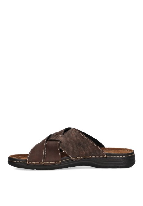 Sandalia de hombre ARIZONA 634 marron sintetico suela plana