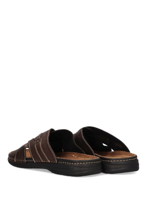 Sandalia de hombre ARIZONA 634 marron sintetico suela plana