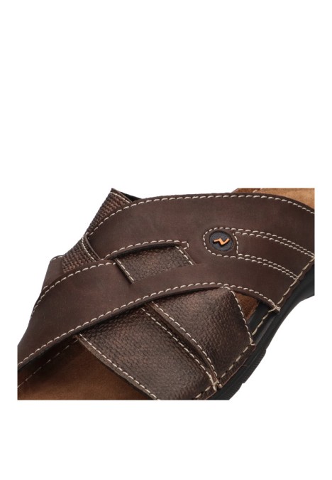 Sandalia de hombre ARIZONA 634 marron sintetico suela plana