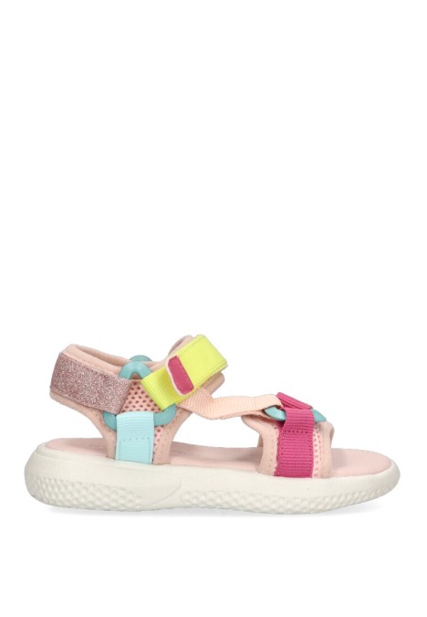 Sandalia de niña LUNA KIDS c641 rosa sintetico suela plana