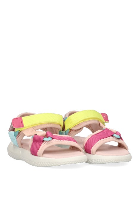 Sandalia de niña LUNA KIDS c641 rosa sintetico suela plana