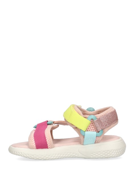 Sandalia de niña LUNA KIDS c641 rosa sintetico suela plana
