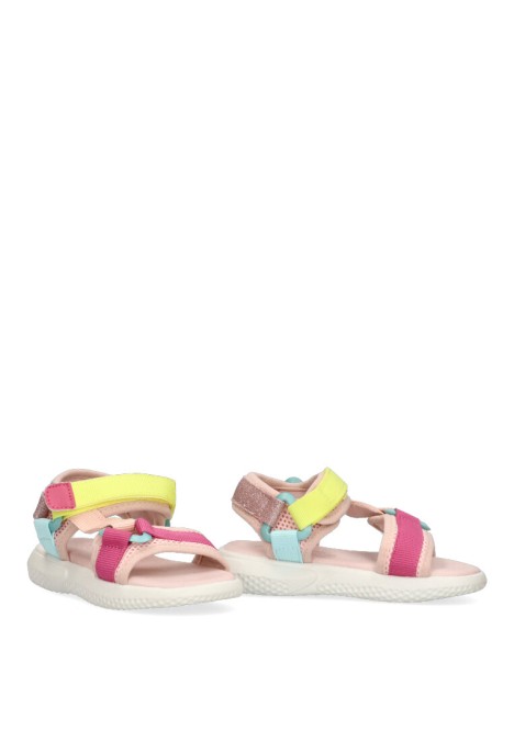 Sandalia de niña LUNA KIDS c641 rosa sintetico suela plana