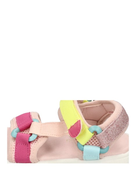 Sandalia de niña LUNA KIDS c641 rosa sintetico suela plana