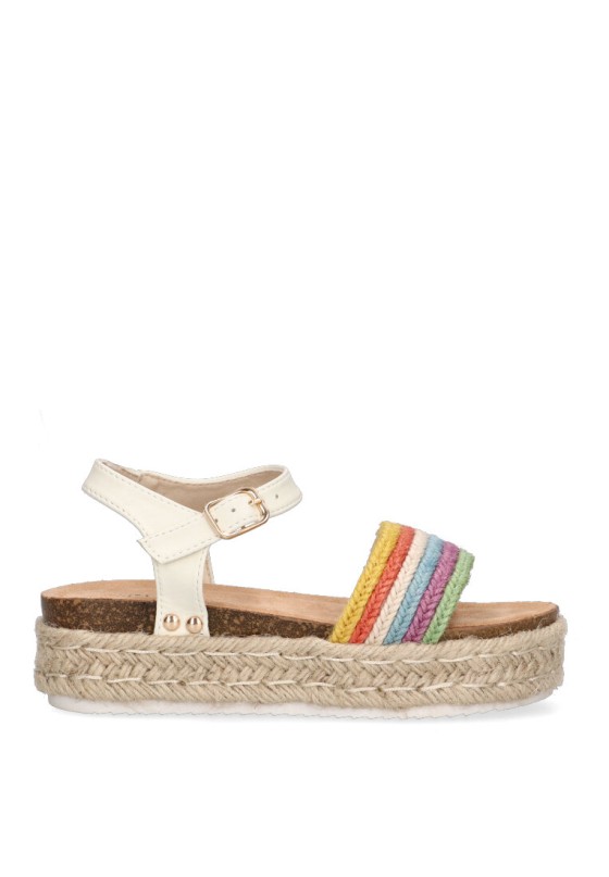 Sandalia de niña LUNA KIDS c928 multicolor sintetico suela doble