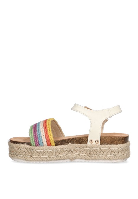 Sandalia de niña LUNA KIDS c928 multicolor sintetico suela doble