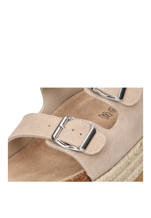 Sandalia de mujer Luna Collection 31-793 beige sintetico suela doble