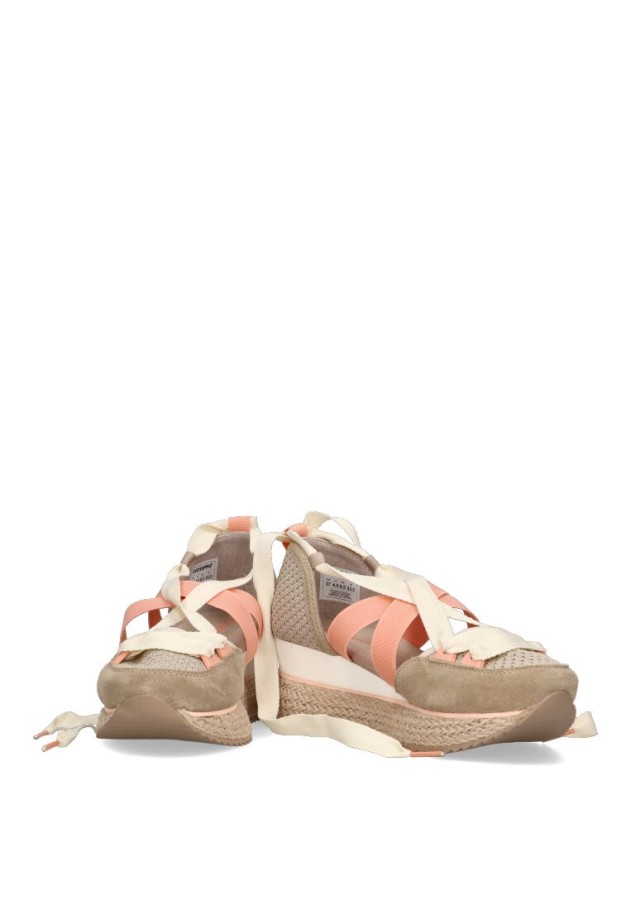 Deportivo de mujer GIOSEPPO totnes beige piel cuña media