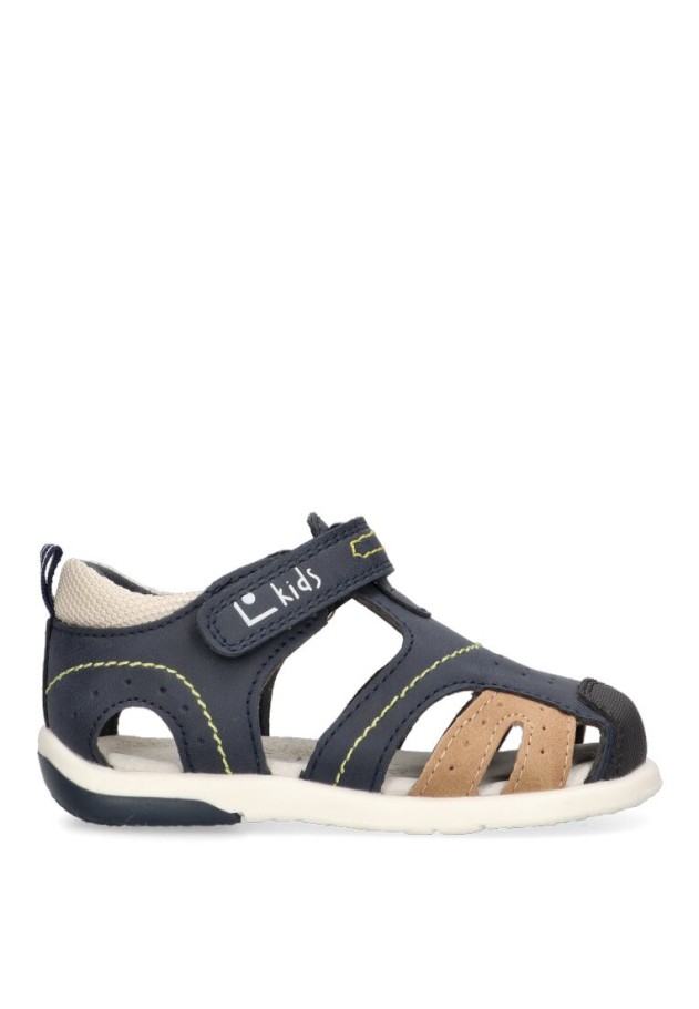 Sandalia de niño LUNA KIDS c953 marino sintetico suela plana