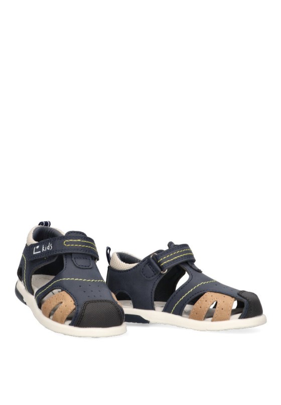 Sandalia de niño LUNA KIDS c953 marino sintetico suela plana