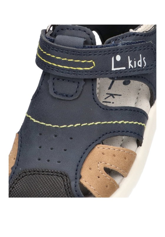 Sandalia de niño LUNA KIDS c953 marino sintetico suela plana