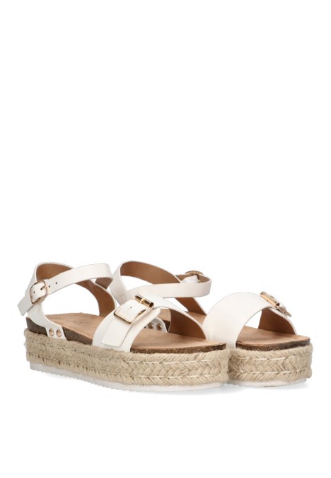 Sandalia de niña LUNA KIDS a2973 blanco sintetico suela doble