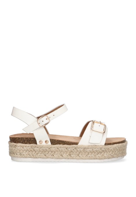 Sandalia de niña LUNA KIDS a2973 blanco sintetico suela doble