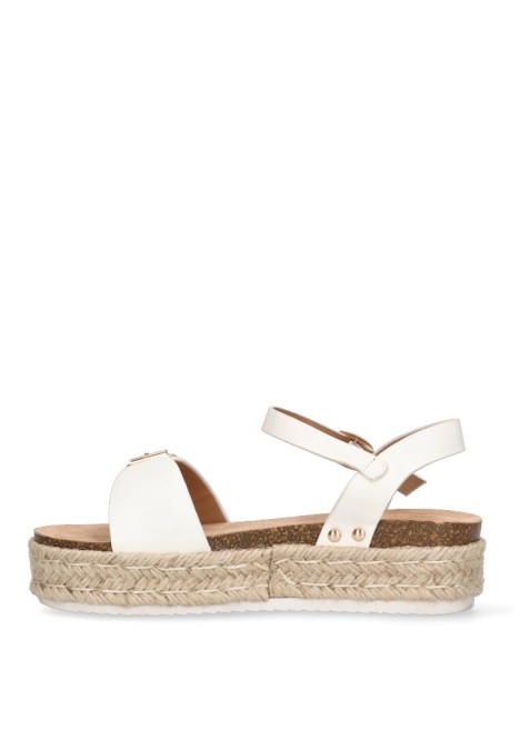 Sandalia de niña LUNA KIDS a2973 blanco sintetico suela doble