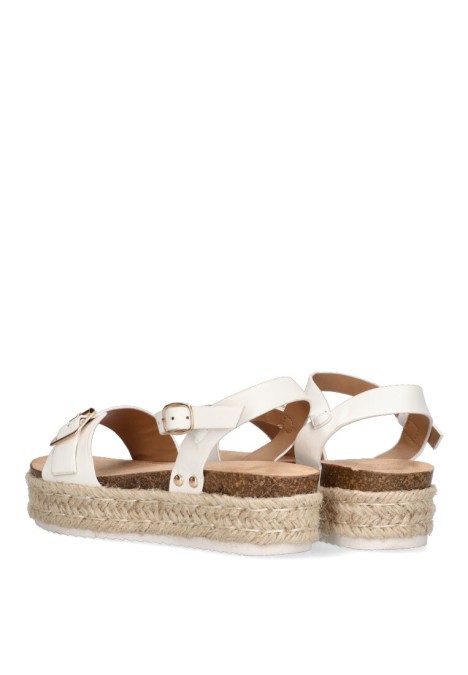 Sandalia de niña LUNA KIDS a2973 blanco sintetico suela doble