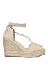 Sandalia de mujer LUNA TREND m4350 natural sintetico cuña alta