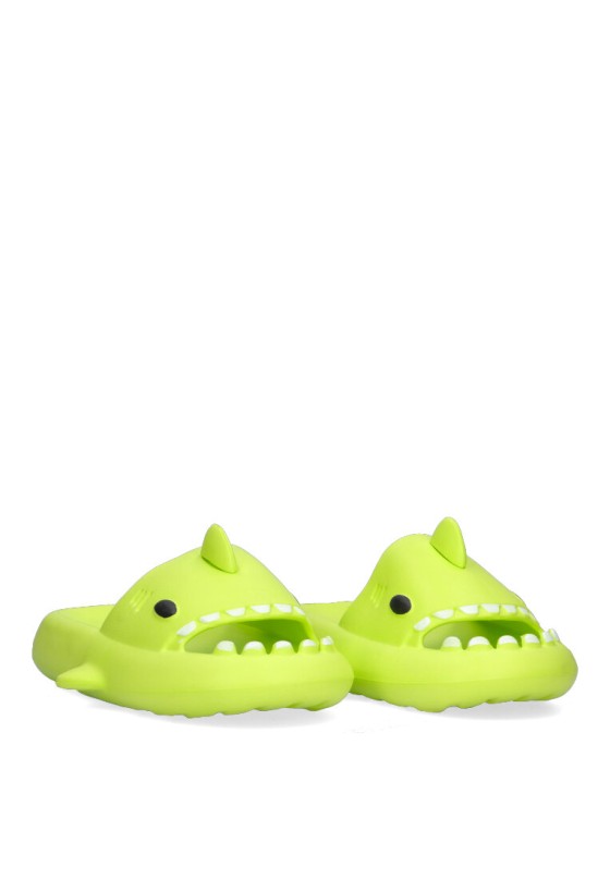 Chanclas sandalias playa de mujer JOMIX sd9422 verde goma suela plana