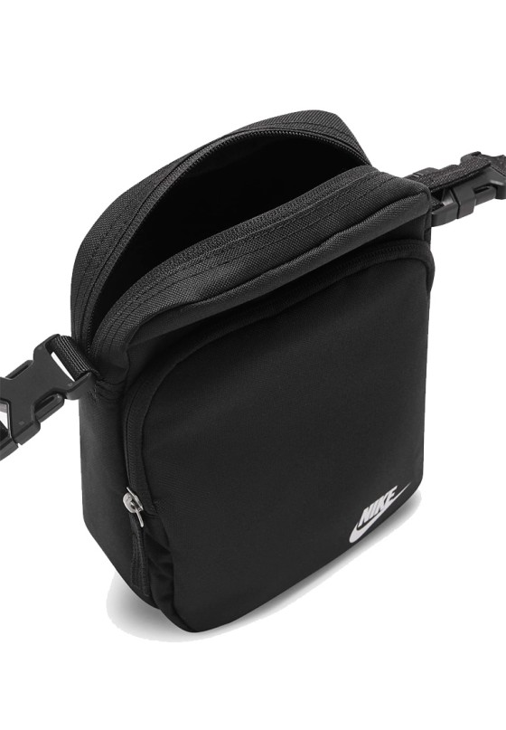 Bolso bandolera pequeña de hombre NIKE db0456 negro textil  
